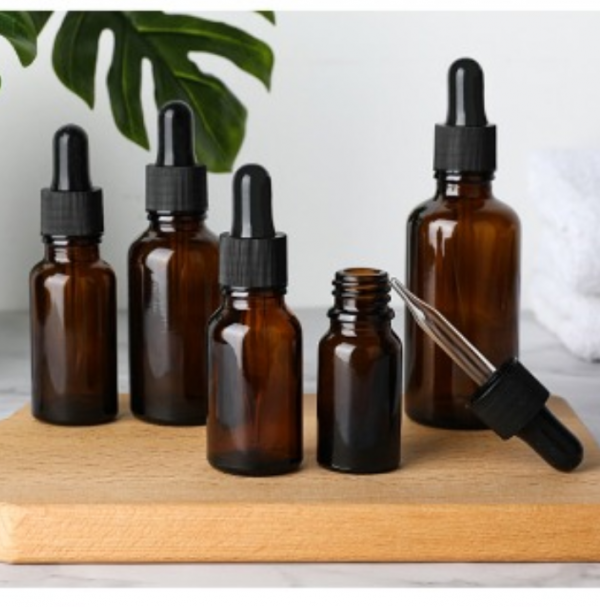 Amber essential oil aromatherapy liquid brown bottles (2)