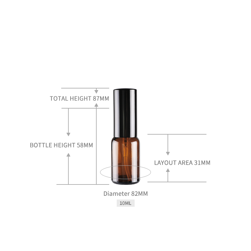 Aromatherapy black atomiser spray bottles Perfume Bottle Manufacturer