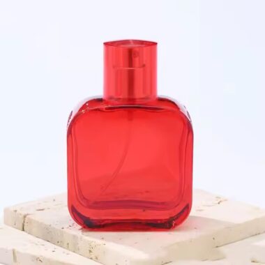 Modern Luxury Transparent Colored Glass Perfume Bottle for Wholesale