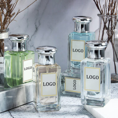 Luxury Custom Clear Square Glass Perfume Bottles – 30ml 50ml 100ml Options