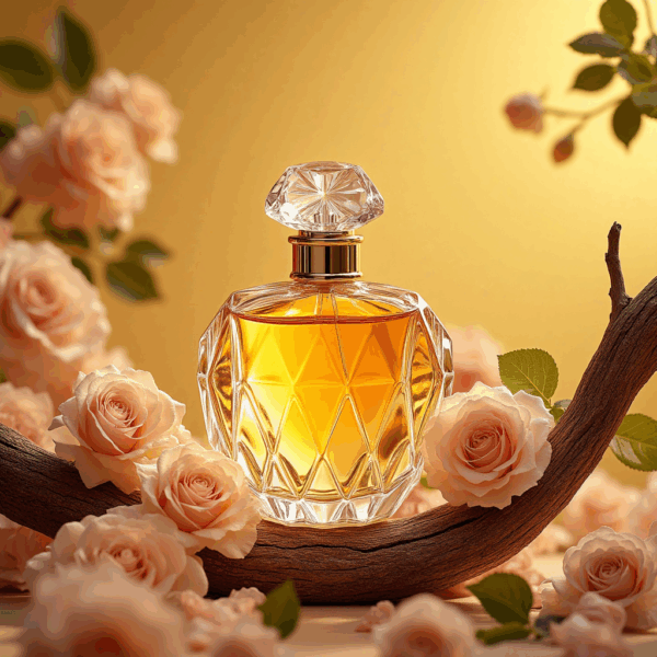 Custom Clear Glass Perfume Bottle with Elegant Design