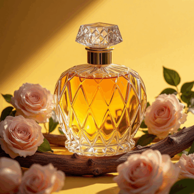 Custom Clear Glass Perfume Bottle with Elegant Design