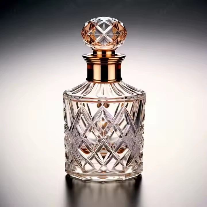 Custom Clear Glass Perfume Bottle with Elegant Design