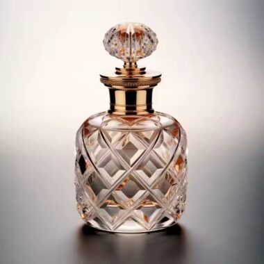 Custom Clear Glass Perfume Bottle with Elegant Design
