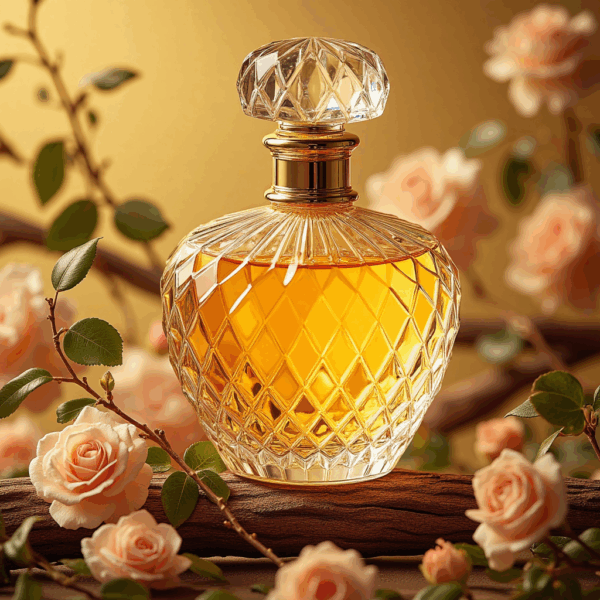 Custom Clear Glass Perfume Bottle with Elegant Design