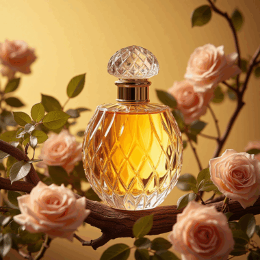 Custom Clear Glass Perfume Bottle with Elegant Design