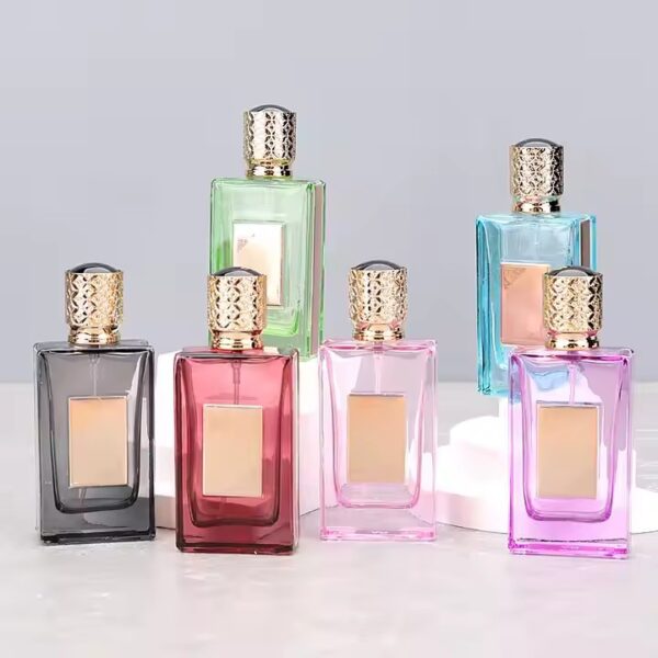 High-End Custom Square Glass Perfume Bottles for Fragrance Packaging