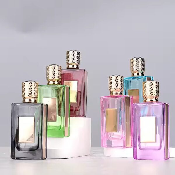 High-End Custom Square Glass Perfume Bottles for Fragrance Packaging