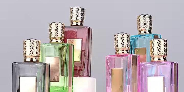 High-End Custom Square Glass Perfume Bottles for Fragrance Packaging