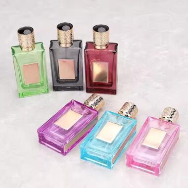 High-End Custom Square Glass Perfume Bottles for Fragrance Packaging