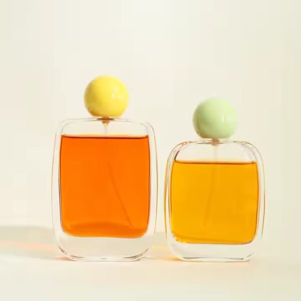 New Luxury Square Glass Perfume Bottle with Trendy Design for Fragrance Brands