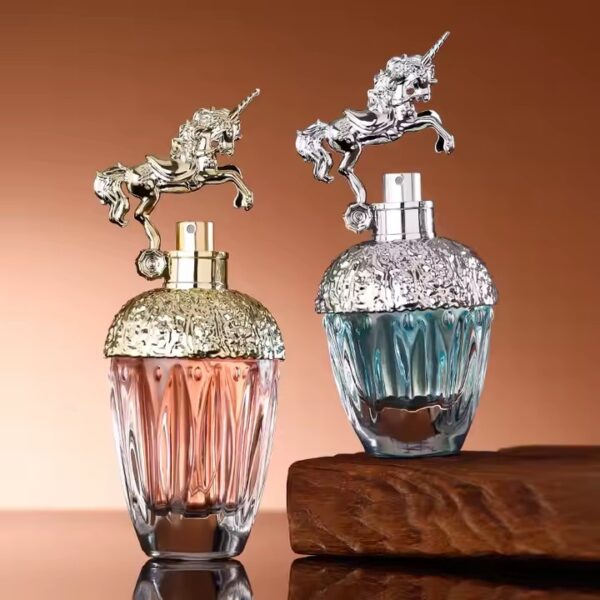 Luxury 80ml Clear Glass Perfume Bottle with Elegant Design