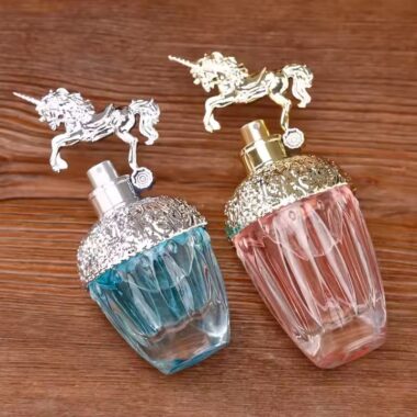 Luxury 80ml Clear Glass Perfume Bottle with Elegant Design