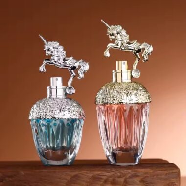 Luxury 80ml Clear Glass Perfume Bottle with Elegant Design