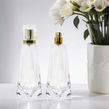 Luxury Irregular Shaped Glass Perfume Bottle – Decorative Artistic Fragrance Packaging