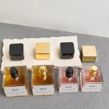 Luxury Thick Cube Glass Perfume Bottle Wholesale – Premium Square Scent Container