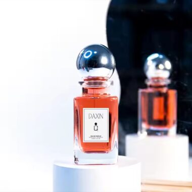 Clear Transparent Luxury Glass Perfume Bottle with Custom Packaging