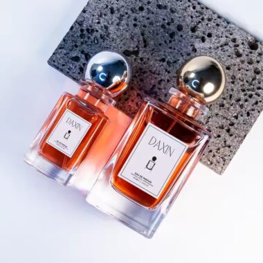 Clear Transparent Luxury Glass Perfume Bottle with Custom Packaging