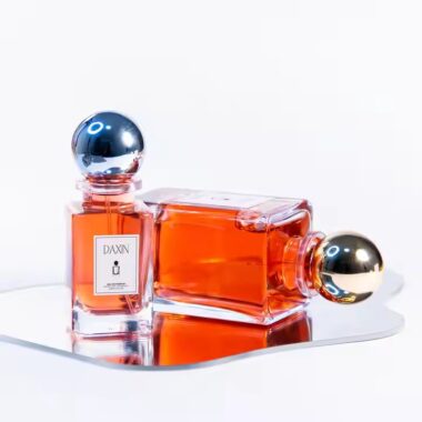Clear Transparent Luxury Glass Perfume Bottle with Custom Packaging