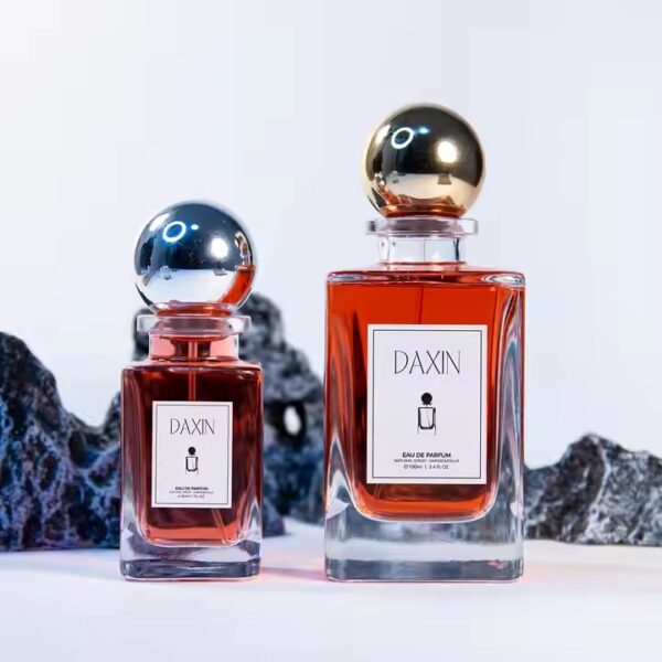 Clear Transparent Luxury Glass Perfume Bottle with Custom Packaging