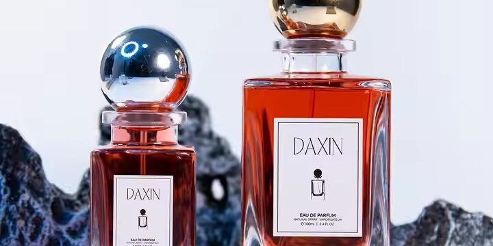 Clear Transparent Luxury Glass Perfume Bottle with Custom Packaging