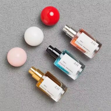 Colorful Ball Cap Glass Perfume Bottle – Stylish Glass Fragrance Container