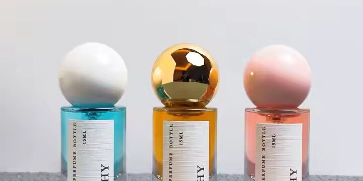 Colorful Ball Cap Glass Perfume Bottle – Stylish Glass Fragrance Container