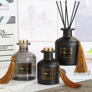 bottle with sticks for home fragrance