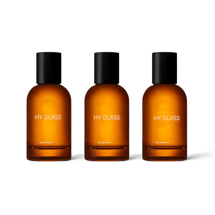 50ml round transparent glass perfume bottle