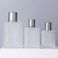 frosted glass perfume spray bottle