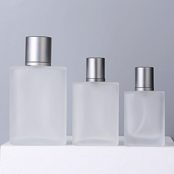 frosted glass perfume spray bottle