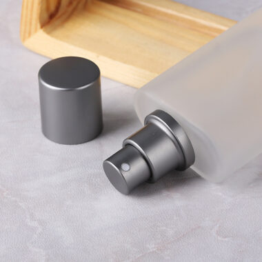 frosted glass perfume spray bottle