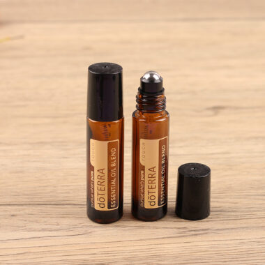 Glass roll on perfume bottle for essential oils