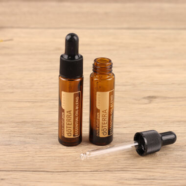 Glass roll on perfume bottle for essential oils