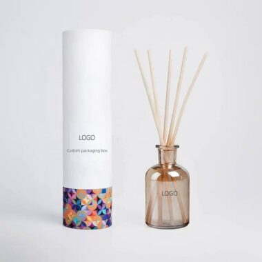 Luxury amber glass reed diffuser bottle