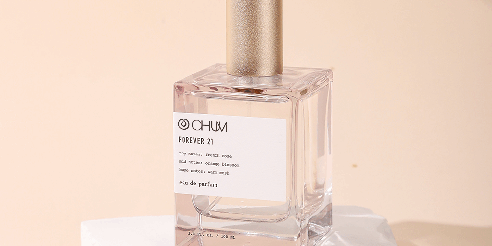 glass perfume bottle with aluminum cap