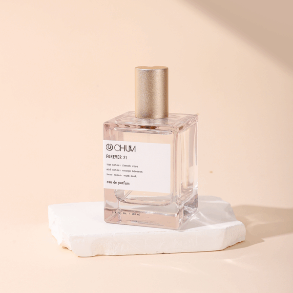 glass perfume bottle with aluminum cap