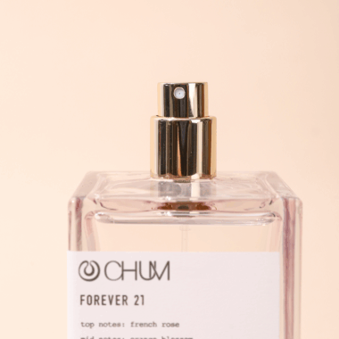 glass perfume bottle with aluminum cap