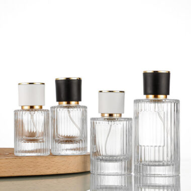 glass perfume spray bottle with custom label