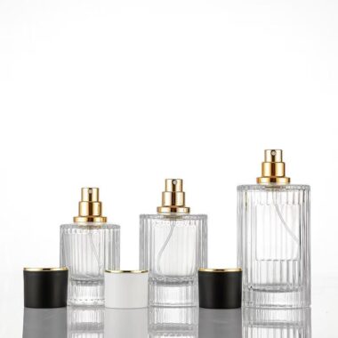 glass perfume spray bottle with custom label