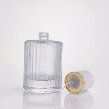 glass perfume spray bottle with custom label