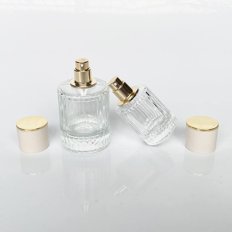 glass perfume spray bottle with custom label