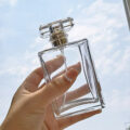 50ml transparent glass perfume spray bottle