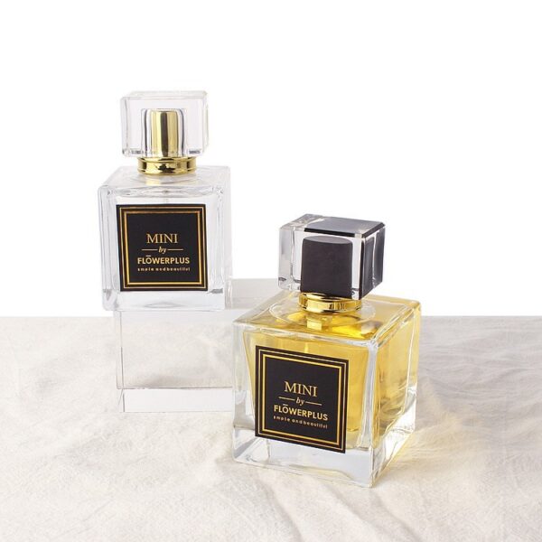 square glass perfume spray bottle