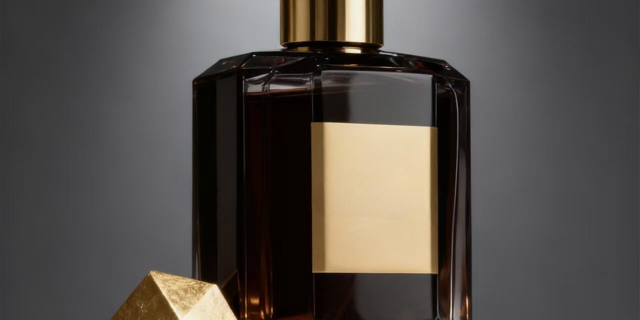 Luxury 100ml curved square glass perfume bottle with pump