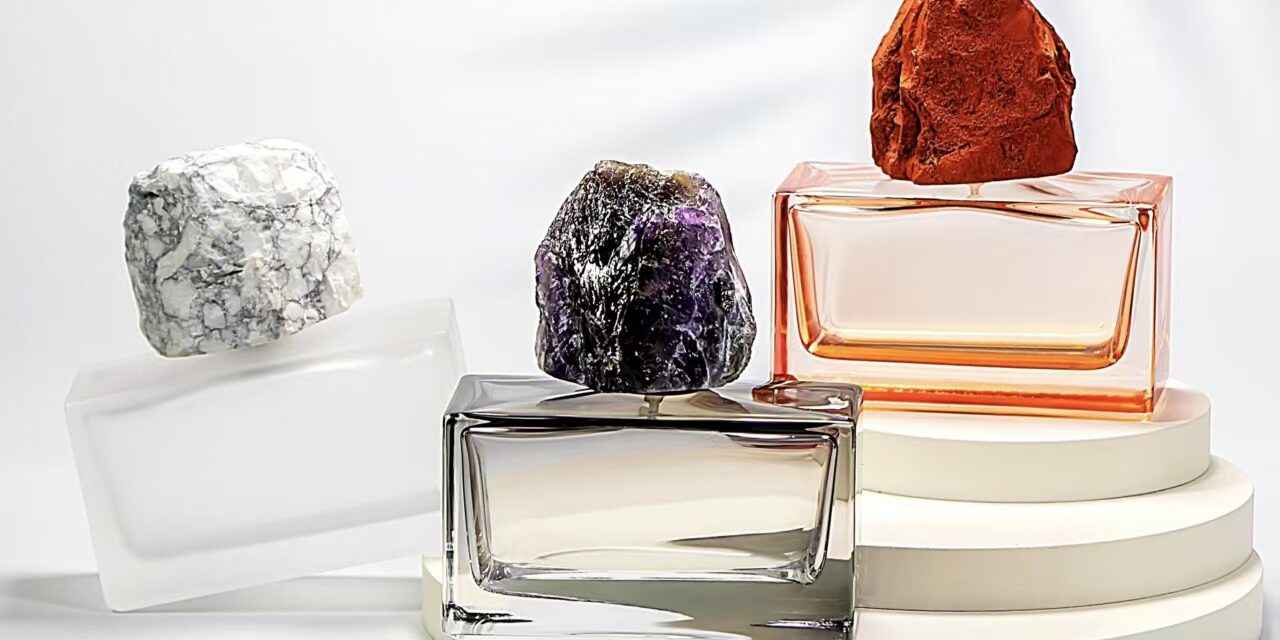 Luxury new rectangular 100ml clear glass perfume bottle design