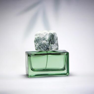 Luxury new rectangular 100ml clear glass perfume bottle design