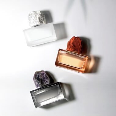 Luxury new rectangular 100ml clear glass perfume bottle design