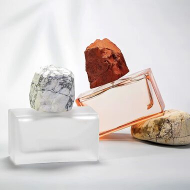 Luxury new rectangular 100ml clear glass perfume bottle design