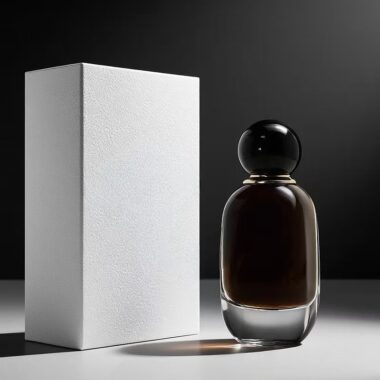 Custom 100ml round glass perfume bottle with ball cap